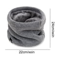 thumbnail image 4 of Calentador Cuello Invierno Tejido para Hombres Y Mujeres Polaina El Bufanda Clima (gris), 4 of 4