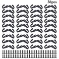 thumbnail image 1 of 36PCS Coat Hooks Single Prong Wall Mounted Hooks Robe Hooks with Screws, 1 of 10