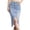 C-Blue81, variant on DHFJKG Denim Skirts For Women High Waisted Raw Hem Distressed Washed A-Line Mid Length Summer Jean Skirt Casual Daily Wear Soft Skirt