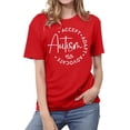 thumbnail image 2 of Autism Awareness T Shirts for Women 2026 Summer Casual Short Sleeve Crewneck Graphic Tees, 2 of 5