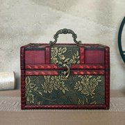 Rvaymup European Style Wooden Trunk for Collectibles Home Decoration and Small Objects