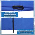 thumbnail image 6 of Unique Bargains Square Frame Bimini Top Storage Boot Cover with Stern Light Hole Boat Bimini Storage Bag with 2 Fixed Straps for 3 Bow 4 Bow 1 Set Blue 91 in, 6 of 7