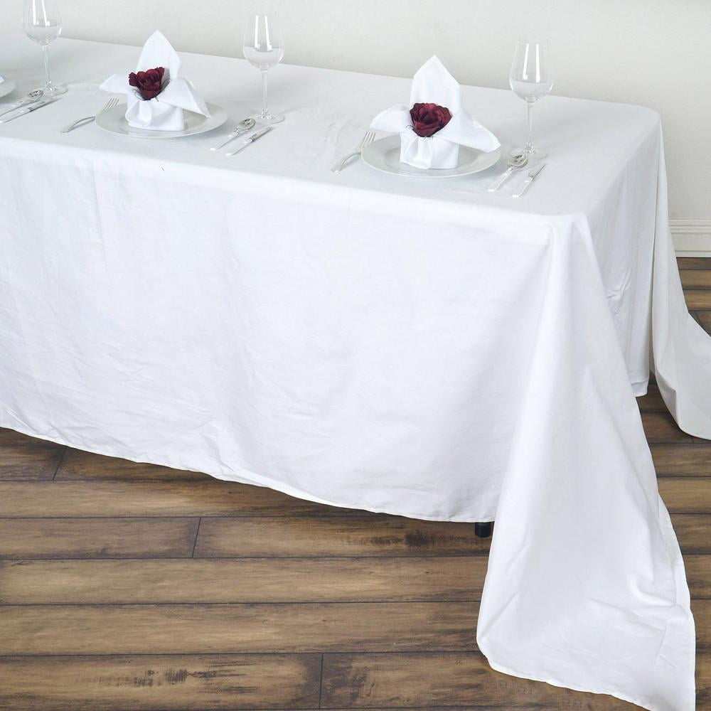 Deerlux 100% Pure Linen Washable Tablecloth with Ruffle Trim, 60 x 