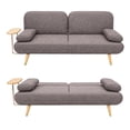 thumbnail image 1 of Sofa Cama con Mesa y Puerto de Carga Moderno Minimalista cafe, 1 of 3