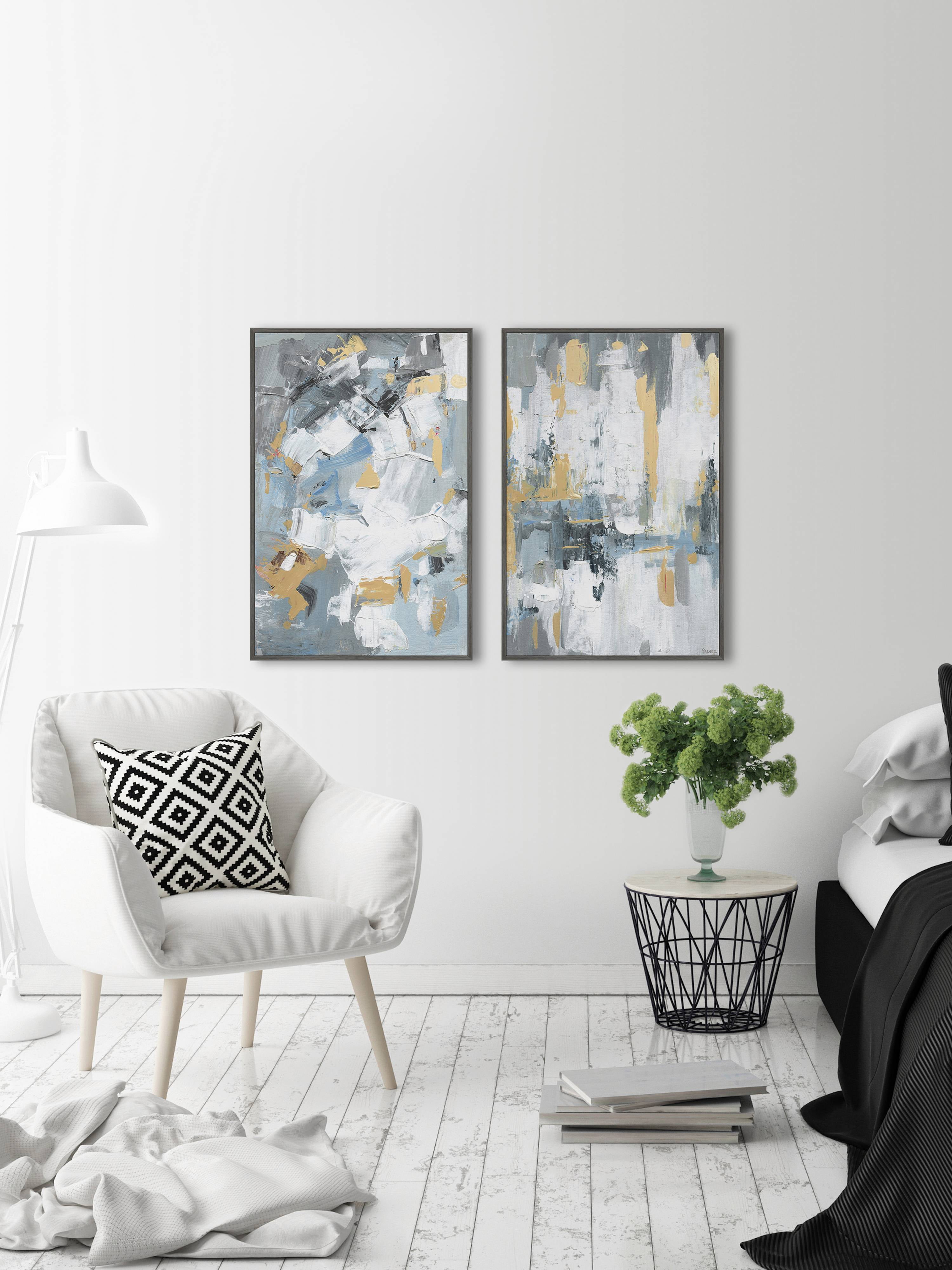 Paint Strokes Diptych