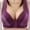 Purple, variant on SWSTBBY Womens Bras,Shaping Plus Size Summer Bras for Womens,Women's Large Size Wireless Bra Glossy Push Up Front Button Underwear Bra
