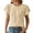 Beige, variant on Women's 2025 Solid Short Sleeve Wrinkle Round Neck Loose Slimming Top, 2025 Women's Pleated Round Neck T-Shirt Slim Fit Short Sleeve Top | Office Casual & Weekend Staple Tee, Black, Xl