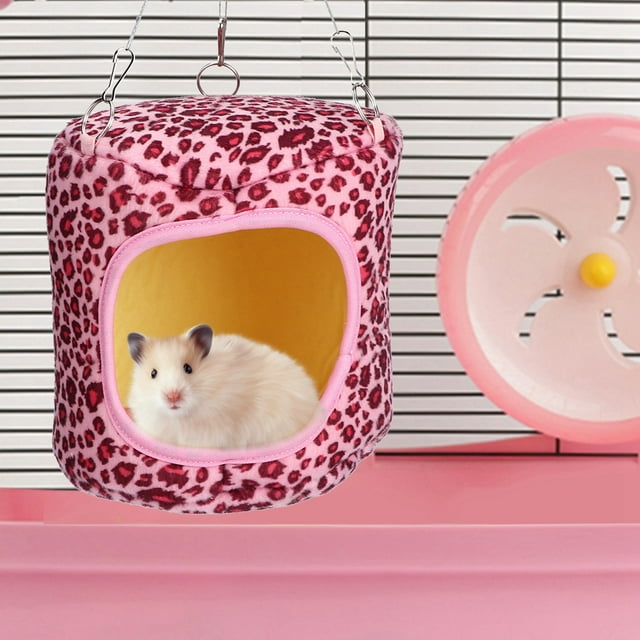 Hamac de Hamster Réutilisable, Hamster Suspendu, Couleur Foncée pour le Léopard Rose Écureuil