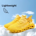 thumbnail image 4 of Zapatillas para correr XKOWUO para hombre Tennis Road Fashion, amarillas, talla 8, 4 of 5