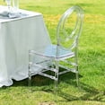 BalsaCircle Clear Stackable Acrylic Transparent Armless Chiavari Chair ...