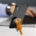 thumbnail image 1 of Cute Cat Suction Cup Phone Stand Adorable And Functional For Kids And Adults For Desk Or Car Use, 1 of 3