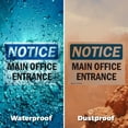 thumbnail image 6 of (2 Pack) Main Office Entrance OSHA Notice Sign 24 Inch X 18 Inch Indoor / Outdoor Rust-Free Aluminum Metal Signs for Workplace, Workshop, and Construction Site, Made in the USA, 6 of 8