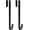2, variant on 15" Wreath Hanger for Front Door,Sturdy Steel Wreath Door Hanger,Over The Door Hanger Hook (Black,2)