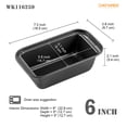 thumbnail image 3 of CHEFMADE Bread Loaf Pan, Non-Stick Meatloaf Small Pan, 3.1" x 5.8", Set of 2(Black), 3 of 6