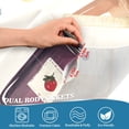 thumbnail image 3 of Yayeee Kitchen Curtains Tier Pair Light Filtering 27"x36" Rod Pocket Short Cafe Window Panel, Beige Jam Jars, 3 of 7