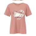 thumbnail image 4 of Pink Womens Tops Plus Size V Neck T Shirts Women Short Sleeve Tops Casual Summer Tshirts Loose Fit Tee Shirts for Women, 4 of 4