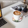 thumbnail image 6 of Colorful Tulips Floral Coasters Set of 6, Absorbent Coasters for Drinks, Modern Art Watercolor Pastoral Coaster for Desk Coffee Table Protection, Home Decor House Warming Gifts 4", 6 of 8