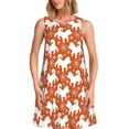 thumbnail image 1 of Fotbe Christmas Snowflake Dog Vestido de Verano sin Mangas para Mujer – Vestido Midi Línea A, Estilo Camiseta Floral, Vestido Playero Casual y Fluido, 1 of 7