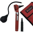 thumbnail image 1 of 11-082 Ensemble de Diagnostic d'Otoscope de Poche à Fibre Optique - Rouge, 1 of 2