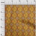 thumbnail image 1 of oneOone Georgette Viscose Fabric Leaves & Floral Block Printed Craft Fabric BTY 42 Inch Wide, 1 of 4