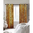 thumbnail image 4 of Autumn Branch Tree Kitchen Curtains Fall Yellow Forest Vintage Oil Painting Cafe Short Curtains for Bathroom Blackout Window Curtain Small Window Treatment Drapes for Bedroom Living Room 27.5"x39"x2, 4 of 9