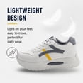 thumbnail image 5 of CHICVOMEY Comfort Sneakers for Women Lightweight Lace-Up Sneakers Cushioned Non Slip Walking Shoes for Daily Wear & Walking, 5 of 8
