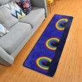 thumbnail image 3 of SKYSONIC 2'X6' Valentine's Night Cats Runner Rug with Rubber Backing, Rainbow Star Non Slip Entryway Rug Runner Washable Soft Area Rug Carpet for Hallway Bedroom Kitchen Decor, 3 of 6