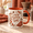 Black, variant on Cozy Coffee Girl Autumn Leaves Rust Cream Ceramic Mug Fall Gift
