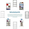 R5 Foldable 4Tier Garage Shelving Heavy Duty Shelving with Wheels