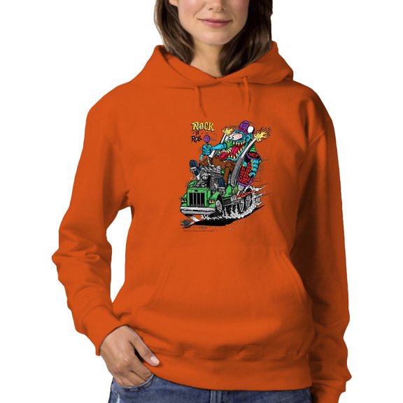 Rat Fink Hot Chile Peppers Hoodie Women -T-Line Designs, Female 3X-Large