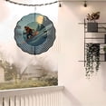 thumbnail image 6 of Artistic Metal Hanging Wind Spinner - Modern Circular Design with Concentric Lines for Yard & Garden Decor Perfect for Outdoor Serenity, 6 of 6