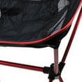 thumbnail image 3 of Silla de playa plegable para exteriores, respaldo de malla portátil, estante de aleación de aluminio, silla de Camping para pescar, color rojo, 3 of 10
