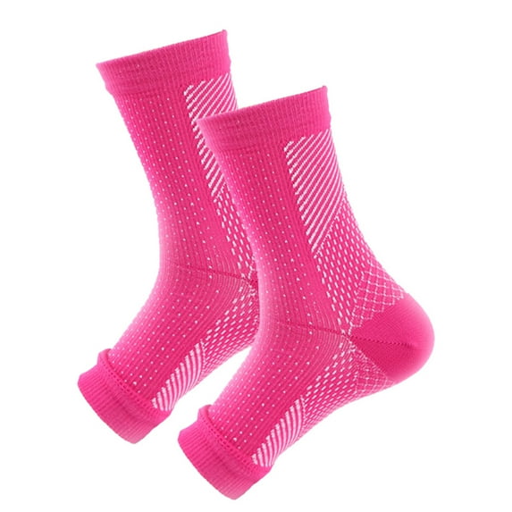 Naierhg Unisex Anti-fatigue Sports Compression Foot Ankle Sleeve Support Brace Socks