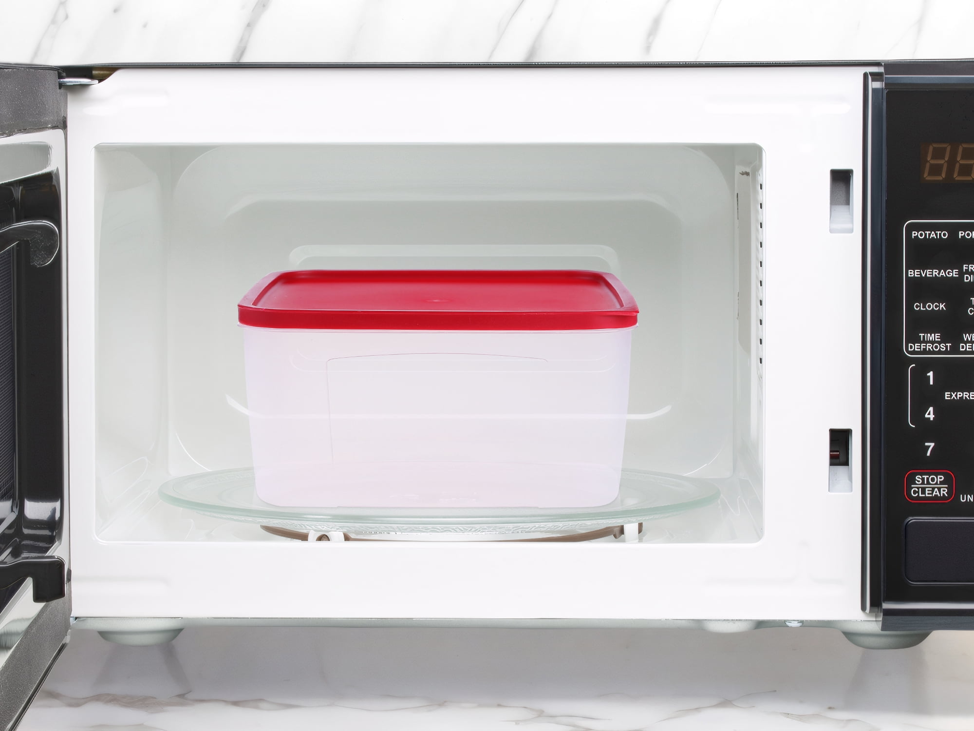 Unique Bargains Food Storage Containers Stackable Lunch Box 10 Packs Red