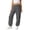 Dark Gray, variant on REDARER Womens High Waist Cargo Joggers Rose Elastic Sweatpants with Side Pocket,3XL