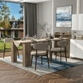 thumbnail image 5 of JOYSOURCE 20"-100" Extendable Dining Table with Storage Sideboard for 6-10 Person, Extra Long Transformer Table, Modern Multifunctional Conference Meeting Table with Extension Leaves Holder, Oak, 5 of 7
