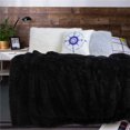 thumbnail image 7 of Softlife Extra Soft Faux Fur Throw Blanket with Sherpa Warm Underside, 50"x60" , Black, 7 of 7