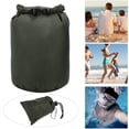 thumbnail image 1 of Sac de Rangement Pliable Extérieur en PVC, Sac Étanche pour Baril, Camping, Randonnée, Plage, Vert Militaire, 1 of 8