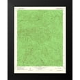 thumbnail image 2 of USGS 12x14 Black Modern Framed Museum Art Print Titled - Luftee Knob North Carolina Tennessee Quad, 2 of 5