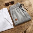 thumbnail image 4 of AzureSilk Cargo Shorts For Mens Casual Shorts Drawstring Summer Shorts Beach Golf Shorts Summer Shorts Athletic Shorts For Men Gym Shorts Men, Size S-XL, 4 of 6