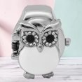 thumbnail image 4 of Montre Bague Bague Doigt Montre Bague Quartz Montre Bague Doigt Quartz Montre Bague Retournement Couvercle Bague Montre Bague Doigt Montre Retournement Couvercle Motif Hibou Vintage Unixes Montre Doigt Quartz, 4 of 8