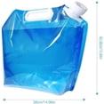 thumbnail image 2 of Bolsa de contenedor de agua plegable, 4 Uds., 10L/(2,6 galones), jarra de almacenamiento de plástico de grado alimenticio portátil congelable sin fugas para acampar, 2 of 5