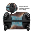thumbnail image 4 of Daiia Floating Cat And Donuts Luggage Cover, Thickened Washable Travel Luggage Covers, Elastic Unique Baggage Covers for 18-20 inch Luggage-Medium, 4 of 9