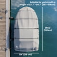 thumbnail image 3 of Outsunny 19-20 Ft Trailer Boat Cover, Waterproof Universal Boat Cover Grey, 3 of 10