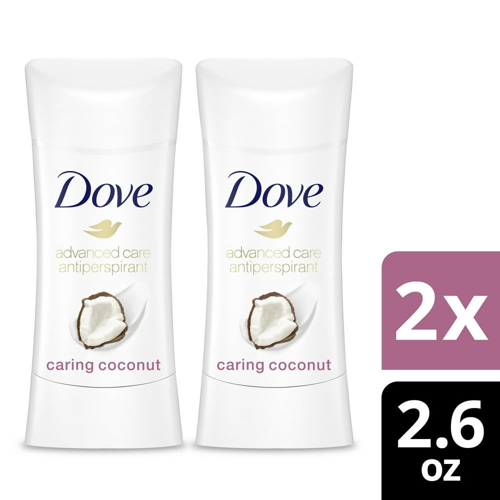 Dove Advanced Care Antiperspirant Deodorant Stick Caring Coconut, 2.6