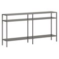 thumbnail image 3 of Evelyn&Zoe 55" Gunmetal Gray Metal Console Table, 3 of 9