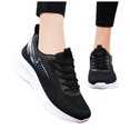 thumbnail image 5 of Povozer Women's Shoes Walking Lightweight Tennis Fashion Sneakers Sports Workout Gym Shoes for Running(Black,7.5), 5 of 6