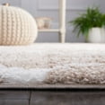 thumbnail image 4 of SAFAVIEH Tahoe Thelma Quatrefoil Shag Area Rug, 6'7" x 8'7", Beige/White, 4 of 8