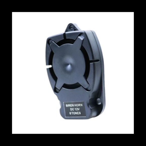 Alarm Horn Siren Buzzer 12V Six-Tone 110 Points Small Size and Easy to Install High Flat Body Small Siren Horn,1 x Alarm Horn