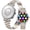 Two-Tone Silver, variant on Watch for Women, 1.25" AMOLED HD Screen Women's Smartwatch, Fitness Tracker with Heart Rate/Sleep Monitor, Bluetooth Call, IP67 Waterproof, Compatible with iOS & Android (Two-Tone Gold)